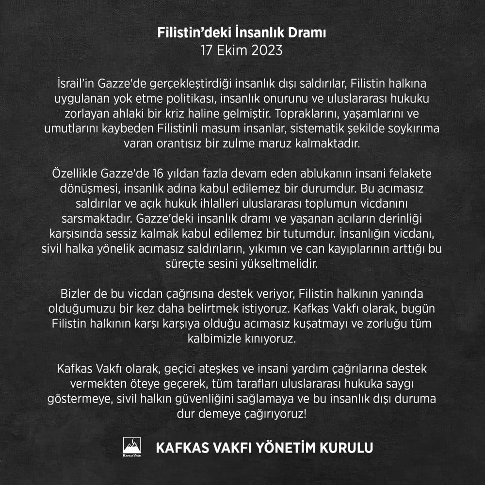 Filistin’deki İnsanlık Dramı!