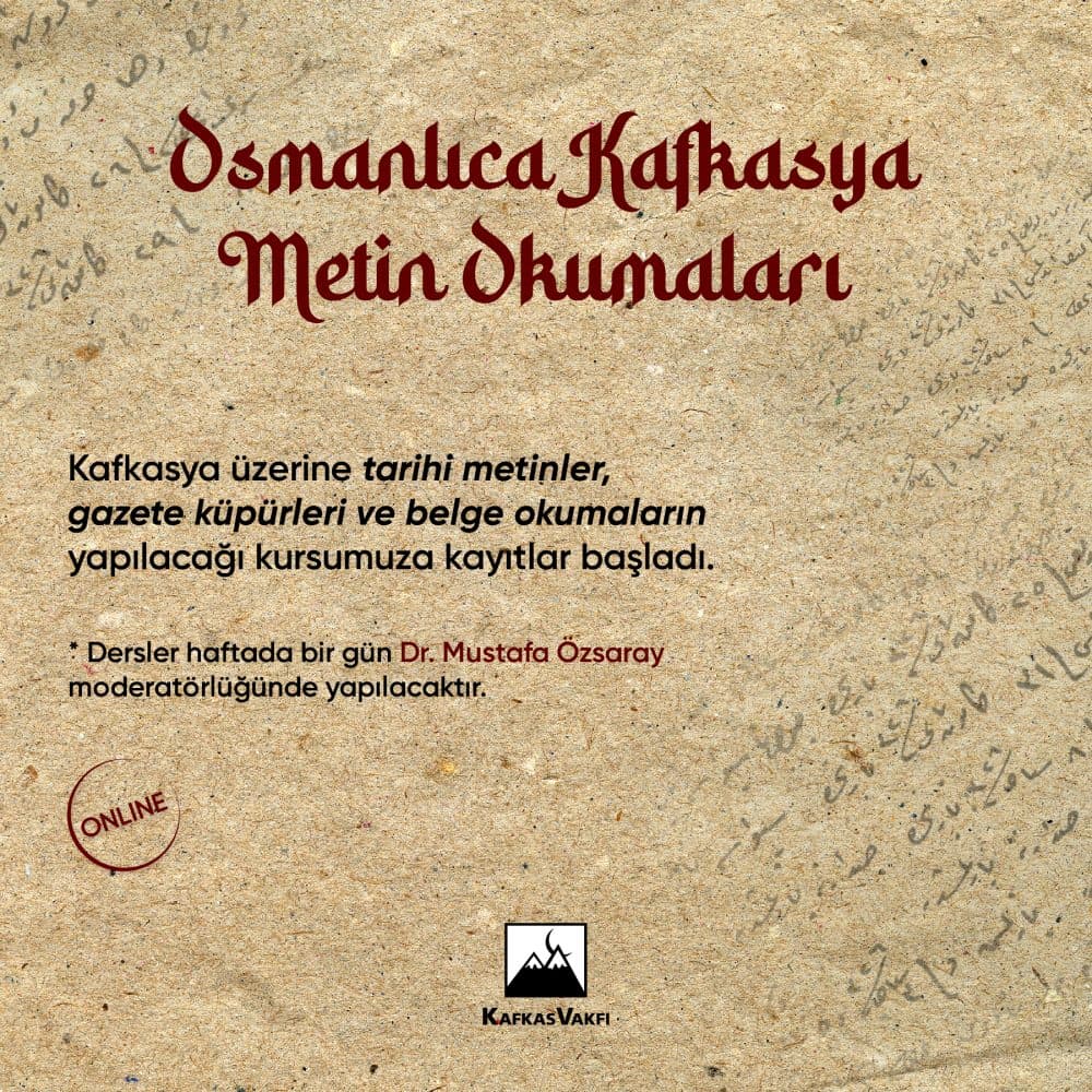 Osmanlıca Kafkasya Metin Okumaları