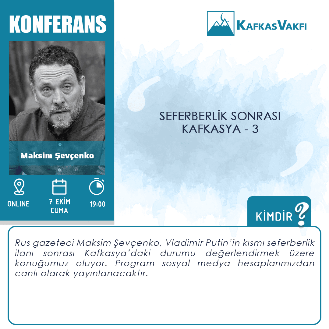Maksim Şevçenko | Seferberlik Sonrası Kafkasya – 3