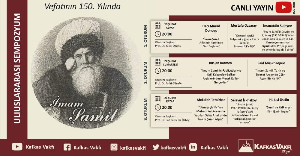 Uluslarası Sempozyum: Vefatının 150. Yılında İmam Şamil