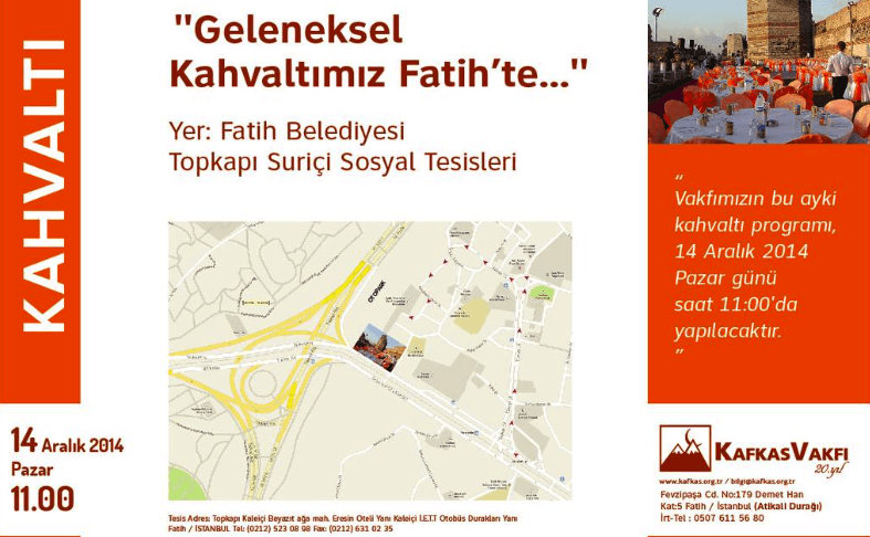 Kahvaltı 14 Aralık’14