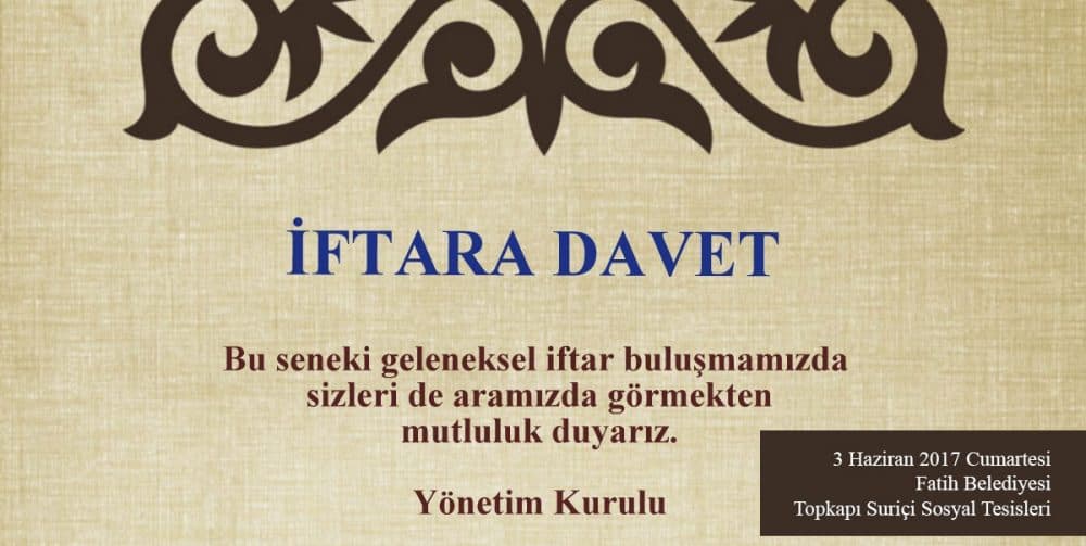 Kafkas Vakfı İftarı 2017