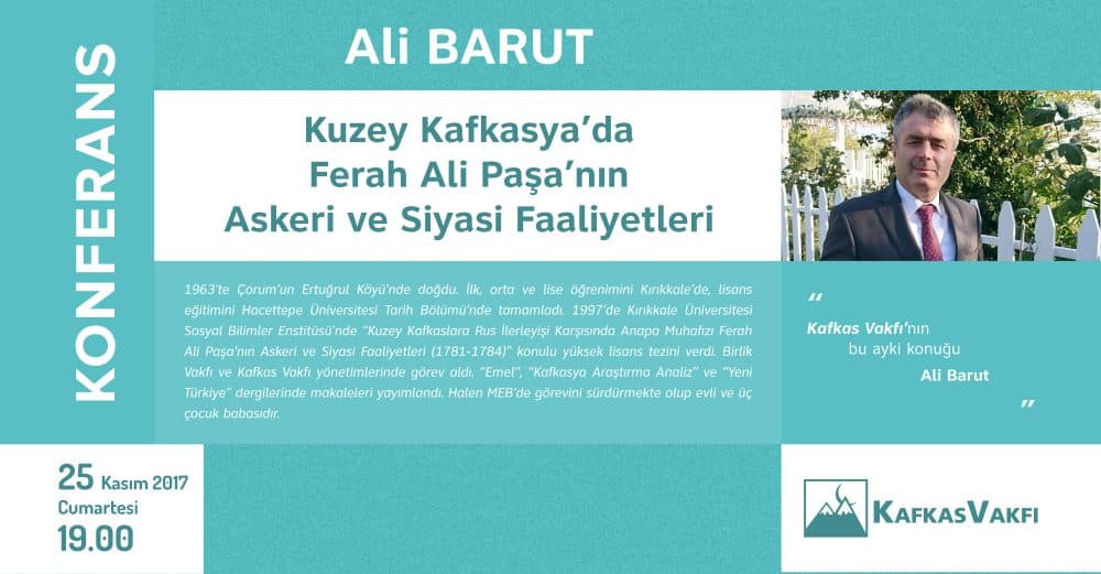 Ali Barut – Kasım Ayı Konferansı