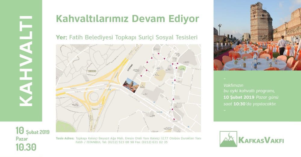 Şubat Ayı Kahvaltımız