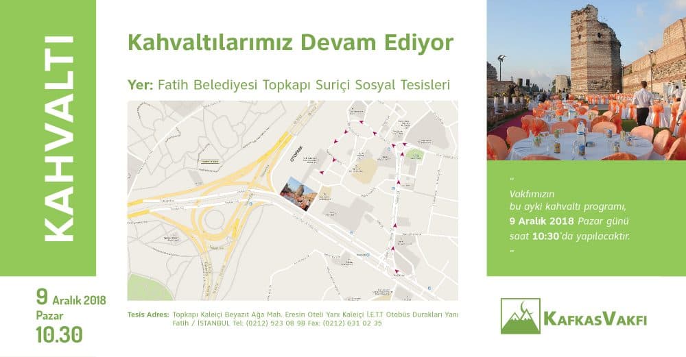 Aralık Ayı Kahvaltımız