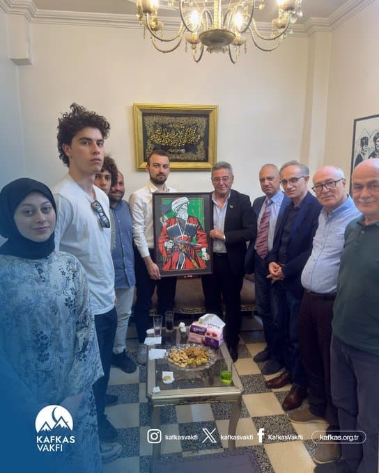 Kafkas Vakfı Yönetim Kurulu, Suriye Çerkes Hayır Derneği’ni Ziyaret Etti