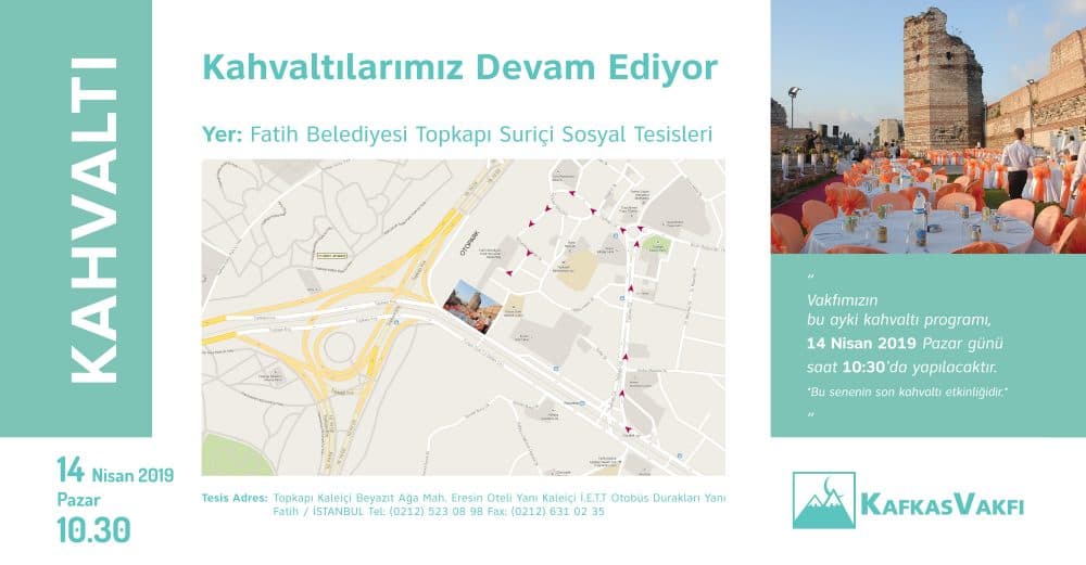 Nisan Ayı Kahvaltımız