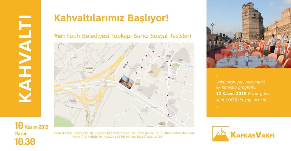Kasım Ayı Kahvaltımız