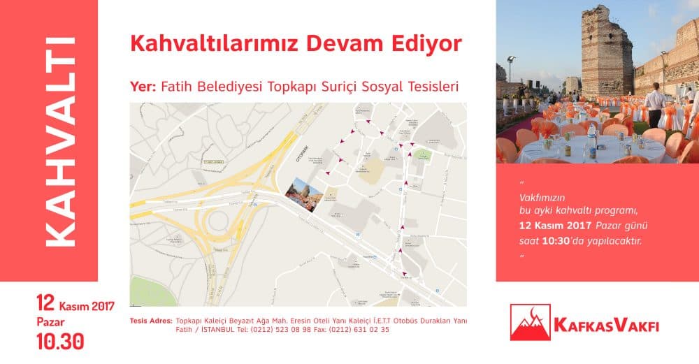 Kasım Ayı Kahvaltısı