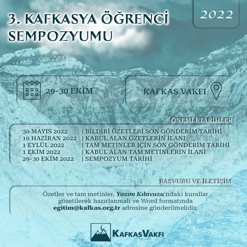 III. Kafkasya Öğrenci Sempozyumu