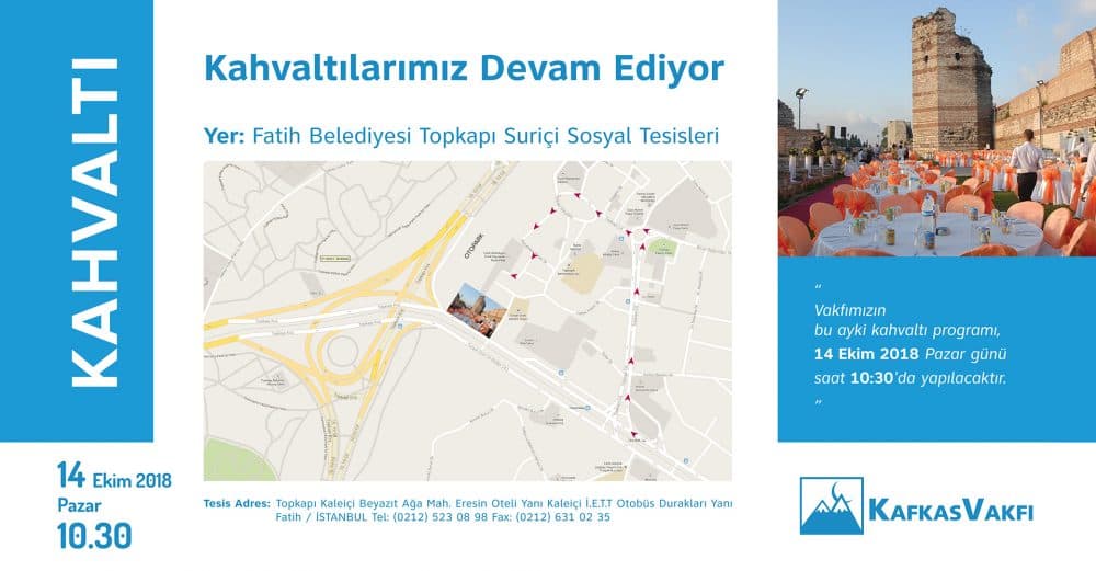 Ekim Ayı Kahvaltımız