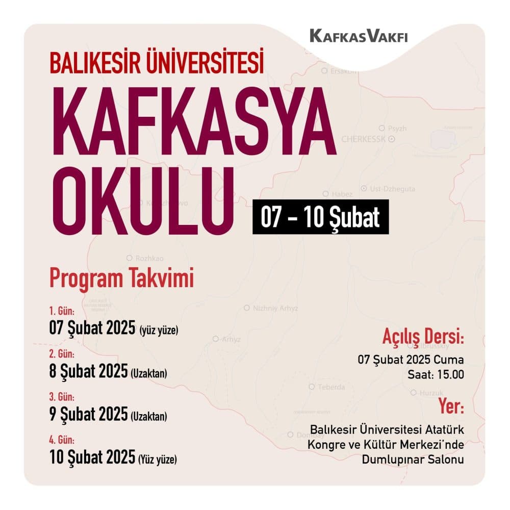 Balıkesir Üniversitesi Kafkasya Okulu Programı Başlıyor!