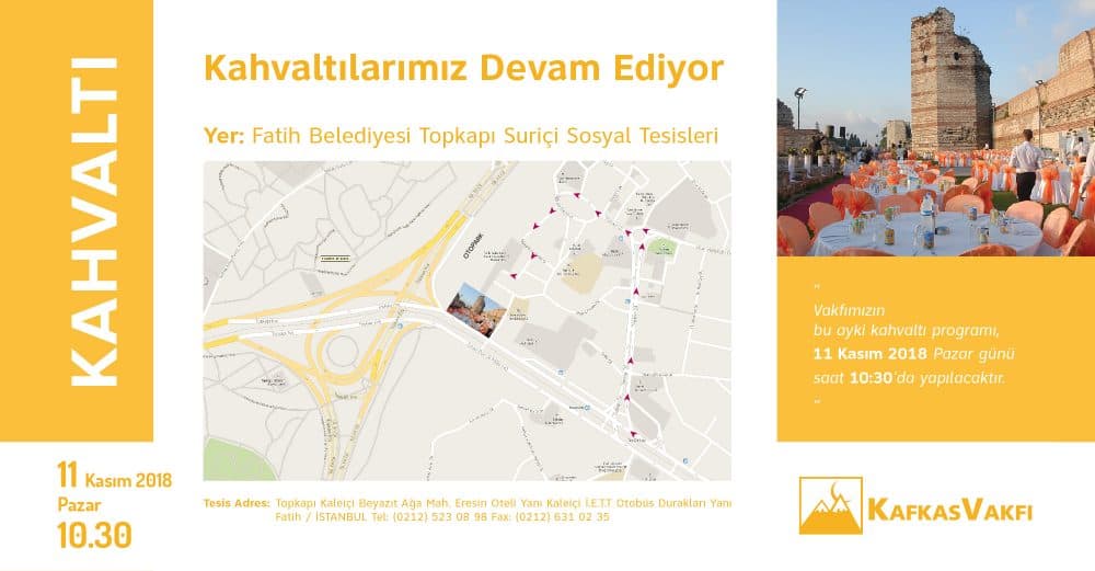Kasım Ayı Kahvaltımız
