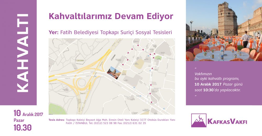 Aralık Ayı Kahvaltısı