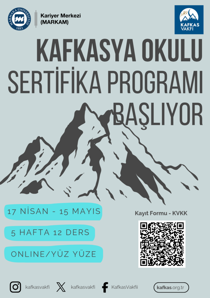 Marmara Üniversitesi Kafkasya Okulu Seminer Programı Başlıyor!