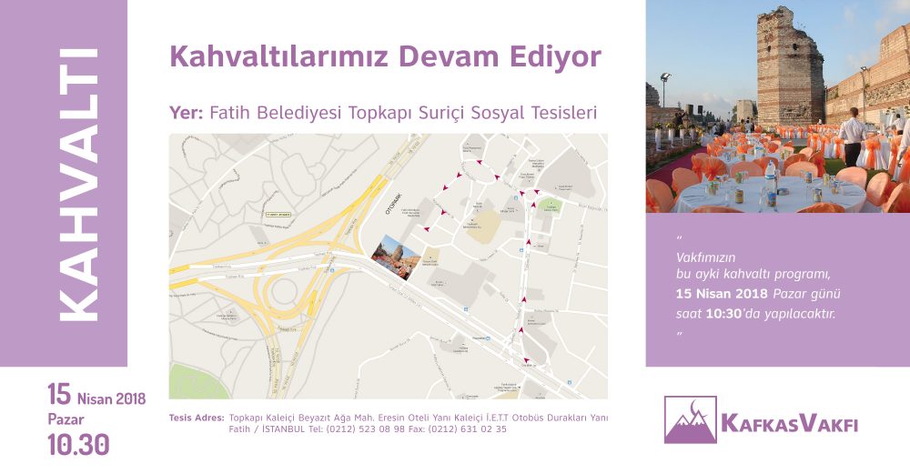Nisan Ayı Kahvaltımız