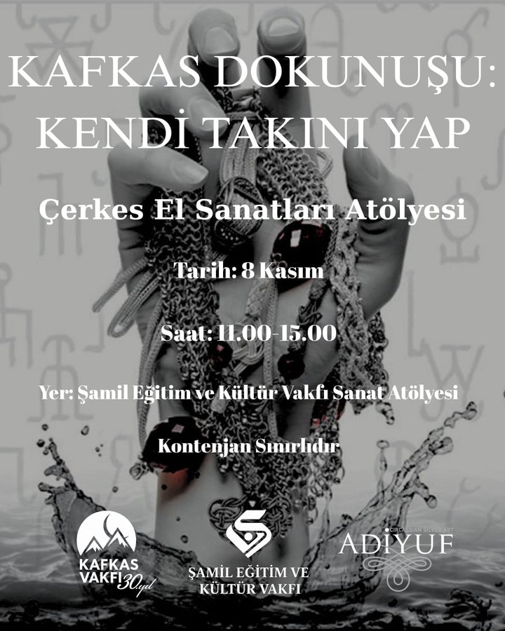 Çerkes El Sanatları Atölyesi Başlıyor!