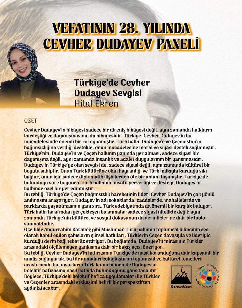 Vefatının 28. Yılında Cevher Dudayev hilal-ekren