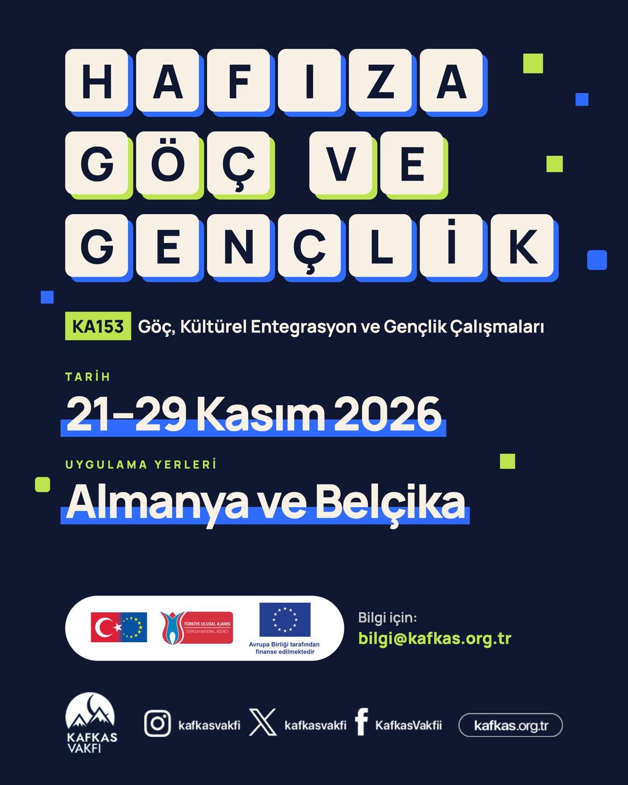 Hafıza Göç ve Gençlik Projesi Afişi